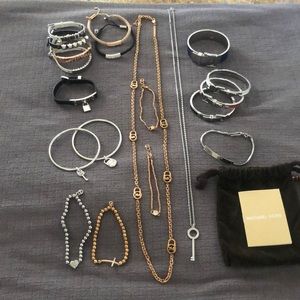 Michael Kors jewelry collection.  Over 20 pieces.